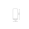 MANACOR povrchové svietidlo bielo-zlaté 1x50W GU10 13 cm Light Prestige
