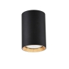 MANACOR čierno-zlaté povrchové svietidlo 1x50W GU10 9 cm Light Prestige