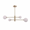 Zlatá závesná lampa DORADO 4x40W G9 od Light Prestige