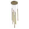 Zlatá závesná lampa LUNGO 7x5W G9 od Light Prestige