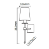 Nástenné svietidlo CASOLI chróm 1x40W E14 Light Prestige