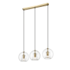 ARETTE zlatá 3x40W E27 závesná lampa Svetlo Prestige