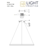RING M čierna 1xLED 4000K závesné svietidlo Light Prestige