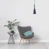 Závesné svietidlo SOLIN čierne 1x60W E27 Light Prestige