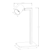 SNOW stolová lampa čierna 1x50W GU10 Light Prestige