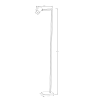 Stojaca lampa SNOW čierna 1x50W GU10 Light Prestige