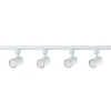 SNOW SET 1F biely 4x50W GU10 Light Prestige rail kit