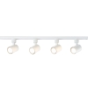 SNOW SET 1F biely 4x50W GU10 Light Prestige rail kit