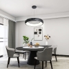 Závesné svietidlo REUS čierne 1x36W LED Light Prestige