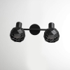 REUS stropné svietidlo čierne 2x40W E14 Light Prestige