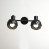 REUS stropné svietidlo čierne 2x40W E14 Light Prestige