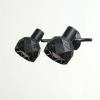 REUS stropné svietidlo čierne 2x40W E14 Light Prestige