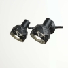 REUS stropné svietidlo čierne 2x40W E14 Light Prestige