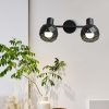 REUS stropné svietidlo čierne 2x40W E14 Light Prestige