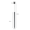 Závesné svietidlo LUNGO čierne 1x5W G9 Light Prestige