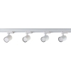 SNOW SET 3F biely 4x50W GU10 Light Prestige rail kit