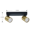 SNOW gold 2x50W GU10 stropné svietidlo Light Prestige