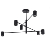 SNOW čierna 6x50W GU10 stropné svietidlo Light Prestige