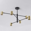 SNOW gold 6x50W GU10 stropné svietidlo Light Prestige