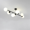 DORADO čierna 8x40W E14 závesná lampa Svetlo Prestige