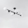 DORADO čierna 8x40W E14 závesná lampa Svetlo Prestige