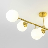 DORADO zlatá 8x40W E14 závesná lampa Light Prestige