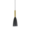 Závesné svietidlo SOLIN čierno-zlaté 1x60W E27 Light Prestige