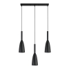 Závesné svietidlo SOLIN čierne 3x60W E27 Light Prestige
