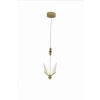 MARIPOSA zlatá 2xLED závesná lampa Light Prestige