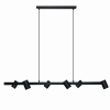 Závesné svietidlo SNOW čierne 6x50W GU10 Light Prestige