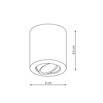 TULON povrchové svietidlo biele 1x50W GU10 Light Prestige