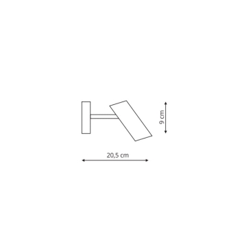 Nástenné svietidlo FUTURO biele 1x35W GU10 Light Prestige