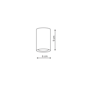 MANACOR čierno-zlaté povrchové svietidlo 1x50W GU10 9 cm Light Prestige