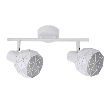 REUS stropné svietidlo biele 2x40W E14 Light Prestige