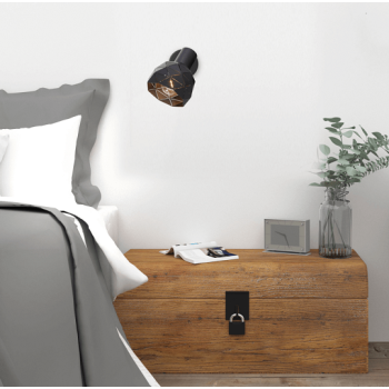 REUS reflektor čierny 1x40W E14 Light Prestige