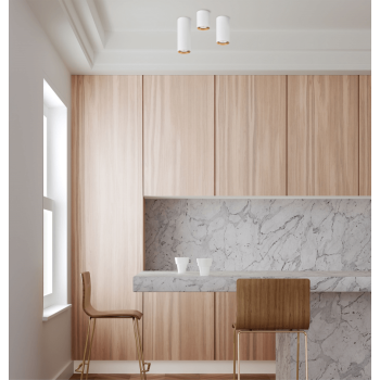 MANACOR povrchové svietidlo bielo-zlaté 1x50W GU10 17 cm Light Prestige
