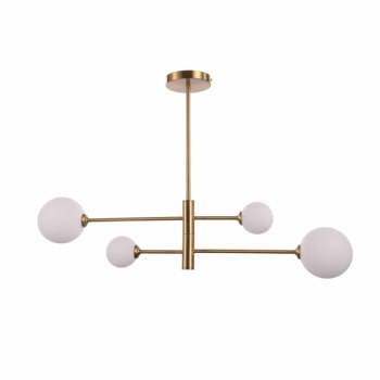 Zlatá závesná lampa DORADO 4x40W G9 od Light Prestige