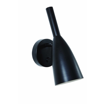 Nástenné svietidlo SOLIN čierne 1x40W E14 Light Prestige