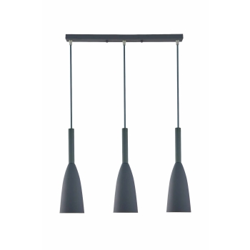 Závesné svietidlo SOLIN sivé 3x60W E27 Light Prestige