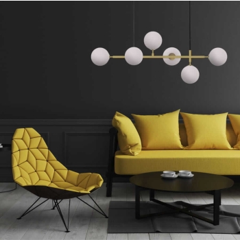 ALISA závesné svietidlo čierne 6x40W E14 Light Prestige