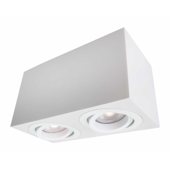 Svietidlo na povrchovú montáž LYON white 2x50W GU10 Light Prestige