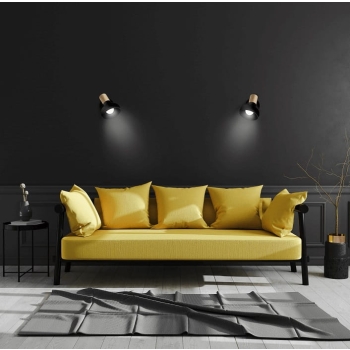 Nástenné svietidlo AREZZO čierne 1x40W E14 Light Prestige