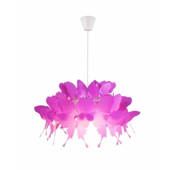 FARFALLA závesná lampa tmavoružová 1x60W E27 Light Prestige