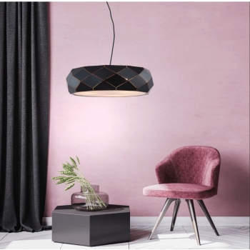 Závesné svietidlo REUS čierne 3x40W E27 Light Prestige