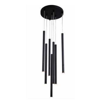 Závesné svietidlo LUNGO čierne 7x5W G9 Light Prestige