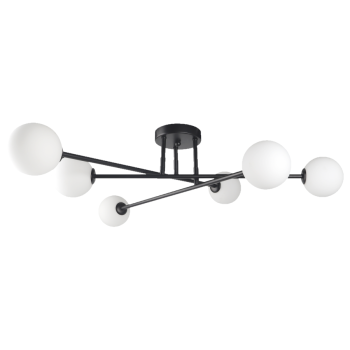 DORADO čierna 6x40W G9 stropná lampa Light Prestige