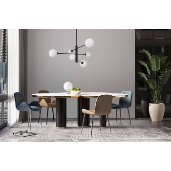 DORADO zlatá 6x40W G9 závesná lampa Svetlo Prestige