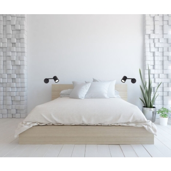 Nástenné svietidlo SNOW s predlžovacím ramenom čierne 1x40W GU10 Light Prestige