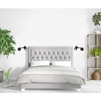 Nástenné svietidlo SNOW s predlžovacím ramenom čierne 1x40W GU10 Light Prestige