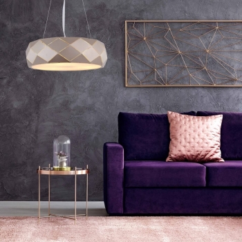 Zlatá závesná lampa REUS 3x40W E27 od Light Prestige